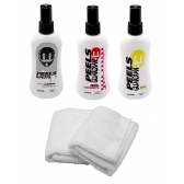 Kit Para Manutenção Limpeza Viseira Capacete E Anti Odor Peels Guardian 3x1
