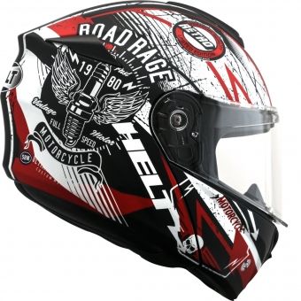 Capacete Robocop Escamoteável Helt Hippo Retro Custom Vintage Articulado