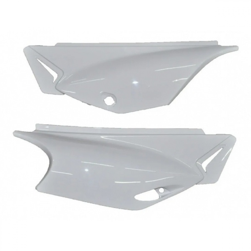 Par De Tampa Lateral Moto Xtz 250 Lander Até 2019 Branca Carenagem Modelo Original Branco