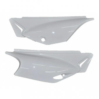 Par De Tampa Lateral Moto Xtz 250 Lander Até 2019 Branca Carenagem Modelo Original Branco