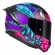 Capacete Moto LS2 FF810 Vigo Drillox Roxo Rosa Fosco C/ Spoiler Masculino Feminino Lançamento