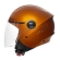 Capacete Moto Aberto Joy 23 By Taurus Custom Laranja Revestido Couro C/ Selo Inmetro