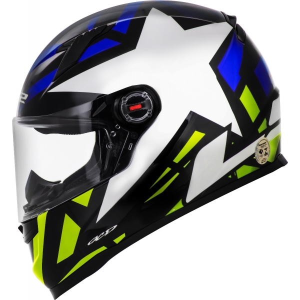 Capacete Moto Fechado Ls2 Ff358 Classic FF358 Starwar Esportivo C/ Selo Inmetro - Preto Amarelo