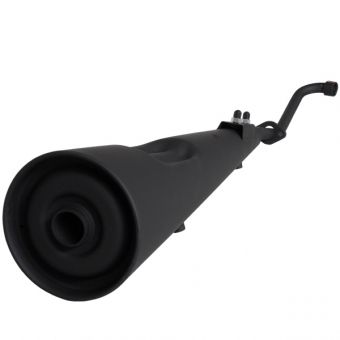 Escapamento Escape Moto Biz 125 até 2010 Modelo Original Preto Fortuna