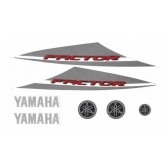 Kit Adesivos Faixa Ybr 125 Factor Branca 2014 Jogo Adesivo