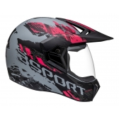 Capacete Moto Feminino Bieffe 3 Sport Rusty Cross Trilha C/ Selo Inmetro Lançamento