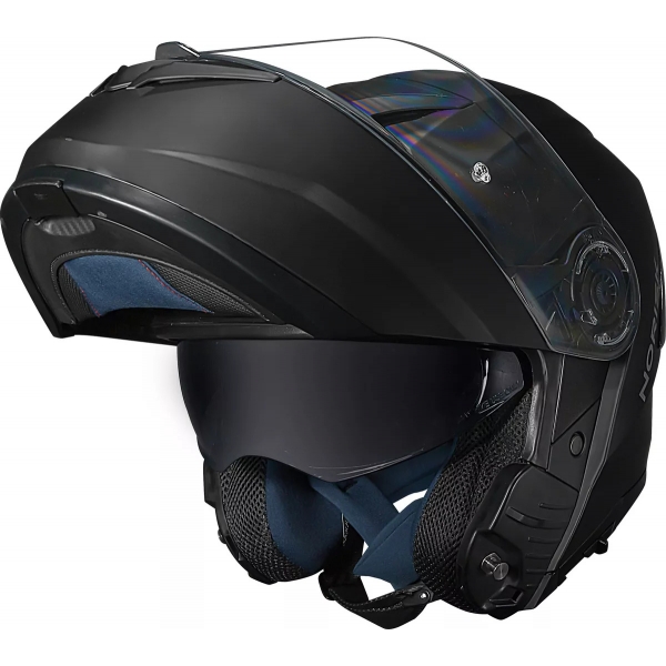 Capacete Moto Robocop Escamoteável Norisk Force 2 Preto Fosco Articulado C/ Óculos E Selo Inmetro
