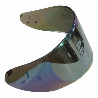 Viseira Iridium Camaleão Colorida Do Capacete Novo Helt New Race S/ Óculos Interno