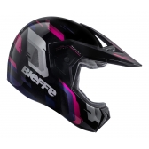 Capacete Moto Feminino Bieffe 3 Sport Horizon Esportivo Cross Trilha Preto Rosa Lançamento