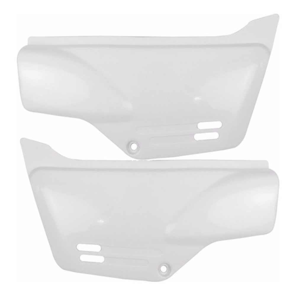 Par De Tampa Carenagem Lateral Honda Xlr 125 1997 1998 1999 2000 2001 2002 Branca Modelo Original