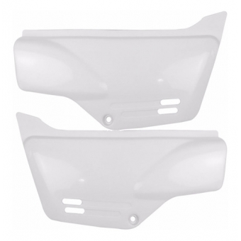 Par De Tampa Carenagem Lateral Honda Xlr 125 1997 1998 1999 2000 2001 2002 Branca Modelo Original