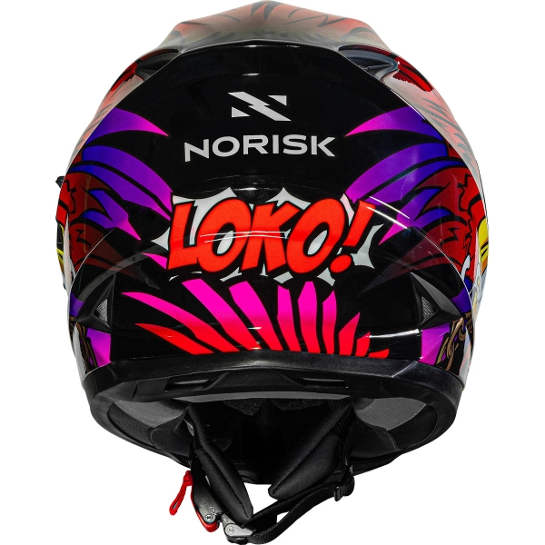 Capacete Moto Fechado Norisk Ff302 Soul Loko Pica Pau Masculino Feminino C/ Óculos Interno C/ Selo Inmetro