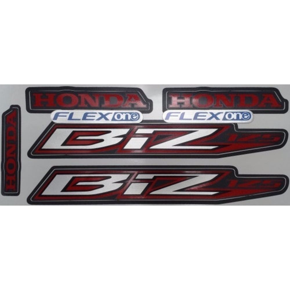 Kit Adesivos Faixa Biz 125 Es 2015 Preta Jogo Adesivo