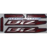 Kit Adesivos Faixa Biz 125 Es 2015 Preta Jogo Adesivo