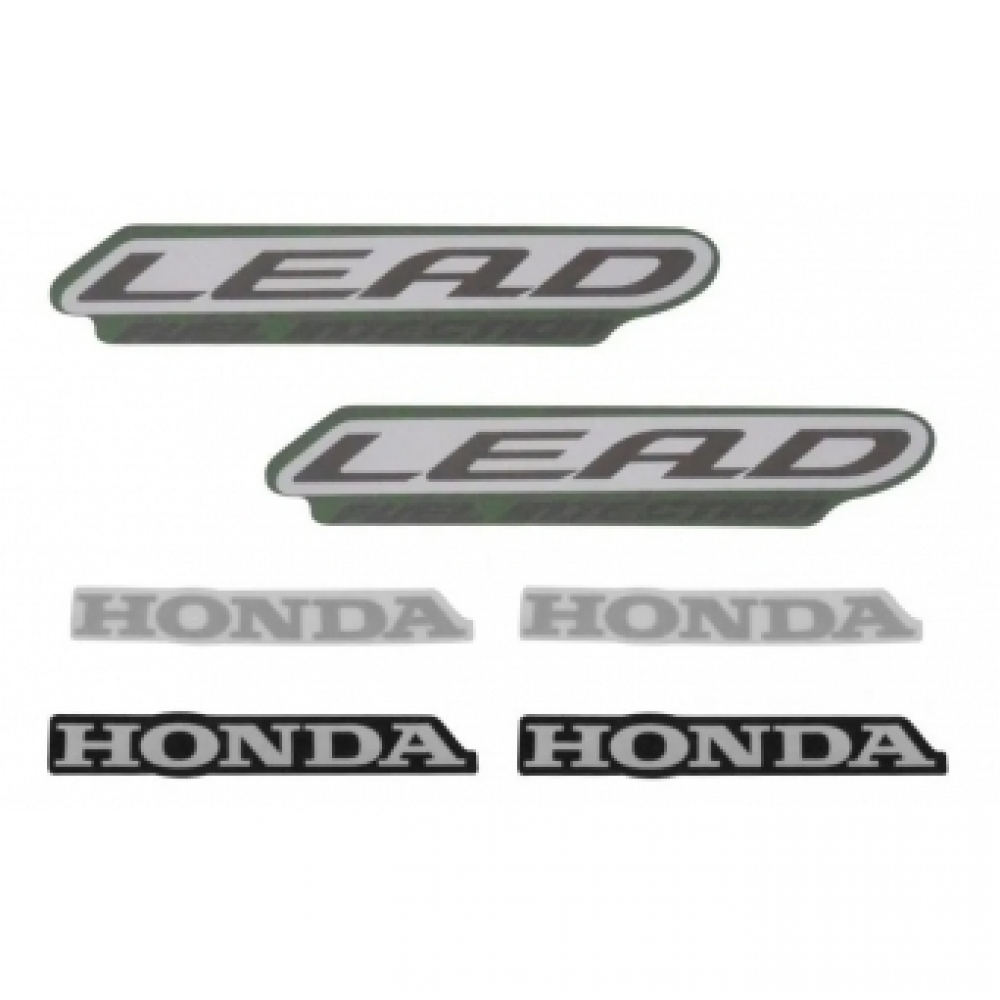 Kit Adesivos Faixas Honda Lead 110 2012 Jogo Adesivo Moto - Verde