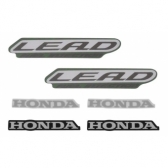 Kit Adesivos Faixas Honda Lead 110 2012 Jogo Adesivo Moto - Verde