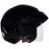 Capacete Moto Aberto Ebf Thunder Open Solid Preto Para Motoqueiro Motociclista C/ Selo Do Inmetro - Preto Brilho