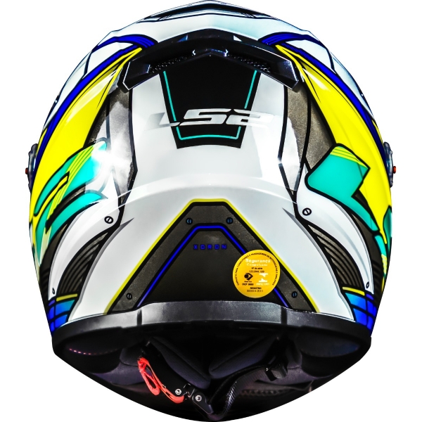 Capacete Moto Fechado Ls2 Ff358 Classic Xdron Brasil Amarelo Azul Branco Esportivo C/ Selo Inmetro