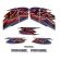 Kit Adesivos Faixa Xlr 125 Xlr125 Ks 2001 Preta Jogo Adesivo
