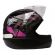Capacete Moto Feminino Taurus Fórmula 1 Neo Preto Fosco Rosa - Preto/Rosa