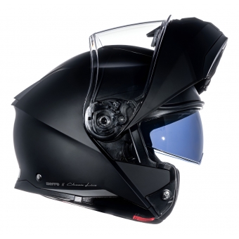 Capacete Moto Robocop Bieffe Premium B- Dynamic Attractie Classic Preto Fosco Escamoteavel C/ Óculos