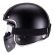 Capacete Aberto Custom Bieffe B45 Harley Old School Vintage Cafe Racer Preto Couro Marrom C/ Selo Inmetro