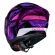 Capacete Moto Feminino Norisk Flow Pulse Roxo Rosa C/ Spoiler + Viseira Extra Lançamento