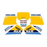 Kit Adesivos Faixa Xlx 250 Xl250x 1988 Branca Jogo Adesivo