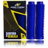 Sanfona Protetor Bengala Bengala Azul Moto Dt 200 Bros 150 160 Xre 190 Nx 150 Nx 200 125 20 Dentes
