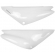 Par De Tampa Lateral Moto Yamaha Xtz 125 Xtz125 Branca Carenagem Modelo Original S/ Adesivo - Branca