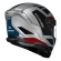 Capacete Moto Fechado Norisk Strada 2 Evoque Cinza Azul Vermelho C/ Óculos Interno Lançamento