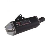 Escapamento Escape Esportivo Honda Moto Cb300 r Cb 300 F1 Tri Oval Mini ( Curto ) Fortuna - Preto