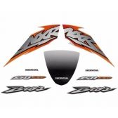 Kit Adesivos Faixa Nxr Bros 150 Esd Branca 2004 Jogo Adesivo