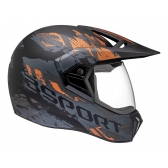Capacete Moto Bieffe 3 Sport Rusty Cross Trilha C/ Selo Inmetro Masculino Ferminino Lançamento