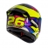 Capacete Moto Bieffe b12 Kf Piloto 26 Motovelocidade Masculino Feminino C/ Viseira Extra Lançamento - Amarelo / Roxo