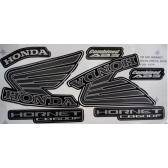 Kit Adesivos Faixa Cb 600 Hornet Preta 2012 Jogo Adesivo