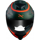 Capacete Moto Robocop Escamoteável Norisk Route FF345 Speedmax Articulado C/ Óculos E Selo Inmetro - Verde Laranja Fosco