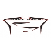 Kit Adesivos Faixa Nxr Bros 150 Vermelha 2013 Jogo Adesivo