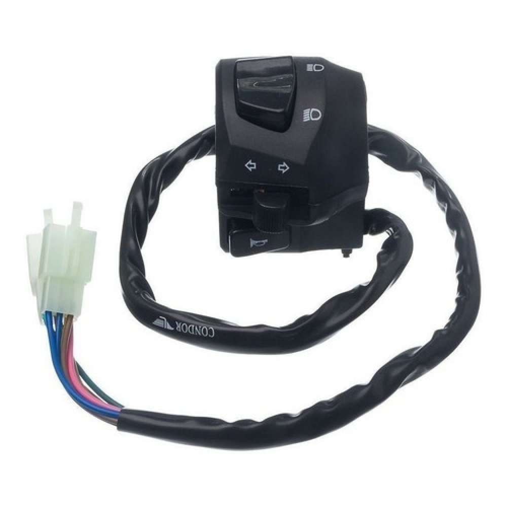 Punho Chave Luz Moto Xtz 150 Crosser E/Ed 2015 2016 Interruptor Lado Esquerdo