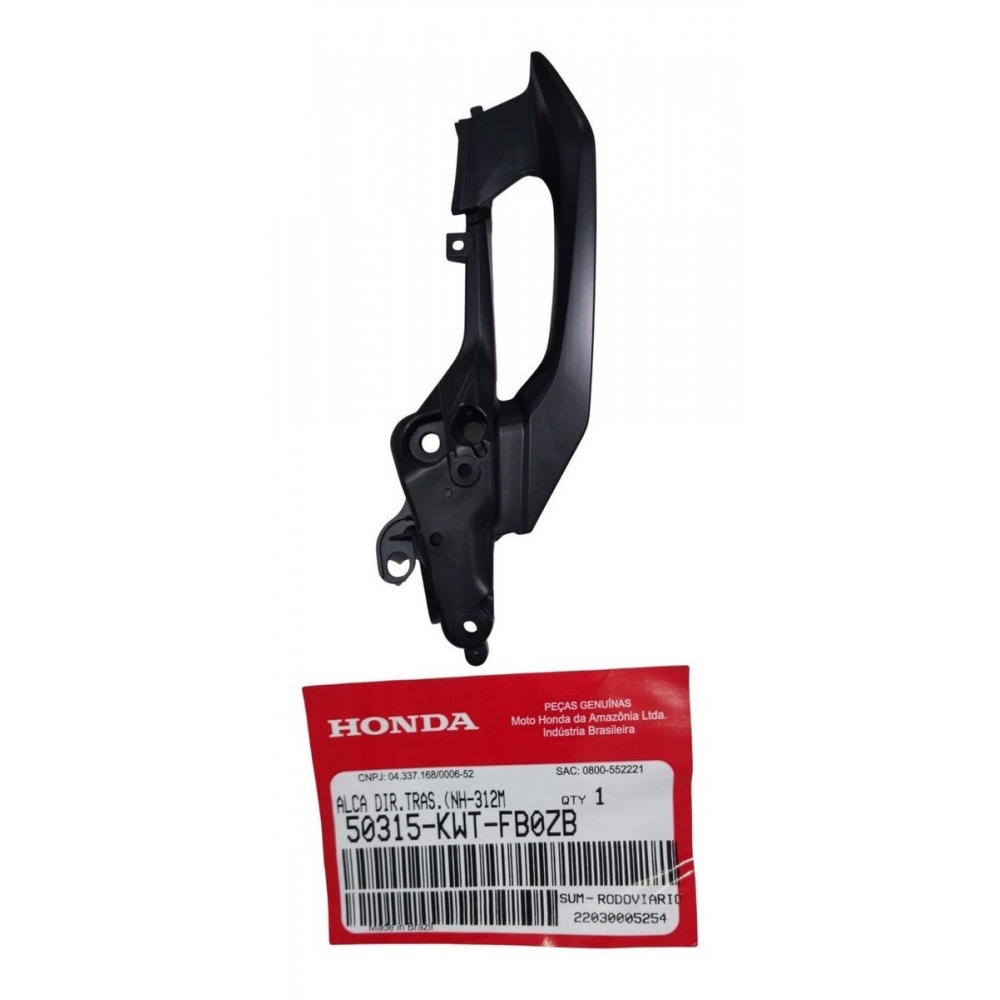Alça Traseira Direita Xre 300 2019 2020 2021 2022 2023 Original Honda 55315-KWT-FB00ZB - Preto