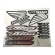 Kit Adesivos Faixa Moto Cg Titan 150 2005 Preta Jogo Adesivo