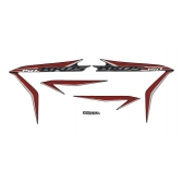 Kit Adesivos Faixa Moto Nxr Bros 150 Preta 2013 Jogo Adesivo