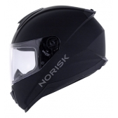 Capacete Moto Esportivo Fechado Norisk Razor Monocolor Solid Preto C/ Selo Inmetro - Fosco