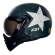 Capacete Moto Custom Peels F21 Us Army Tank Aviador C/ 2 Viseiras Queixeira Removível - Verde Militar