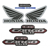 Kit Adesivos Faixas Moto CG 160 CARGO 2016 2017 2018 Branca Jogo Adesivo Jotaesse