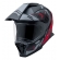 Capacete Moto Bieffe B-Trail Big Trail Conquest Cross Preto Vermelho Fosco C/ Óculos Sol Lançamento
