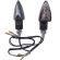 Par De Pisca Mini Seta Moto Scud Fusion Esportivo Preto Carbono Com Lente Fume + Lente âmbar - Par