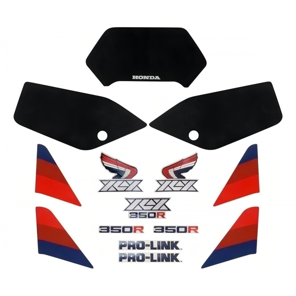Kit Adesivos Faixas Moto Honda Xlx350 Xlx 350 1987 Branca Jogo Adesivo