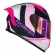 Capacete Moto Feminino Norisk Flow Run Roxo Rosa C/ Spoiler + Viseira Extra