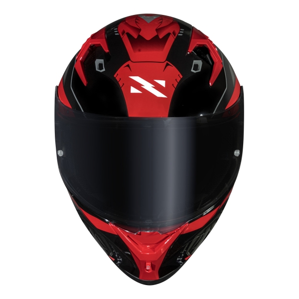 Capacete Moto Norisk Flow Robot Preto Vermelho C/ Spoiler + Viseira Fumê Extra Lançamento - Preto Vermelho